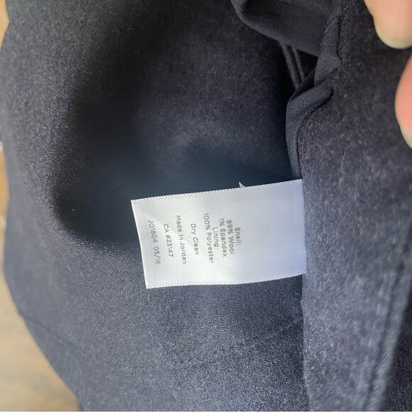 Talbots Size 16 Wool Lined Cuffed Trousers Cropped - Picture 4 of 4